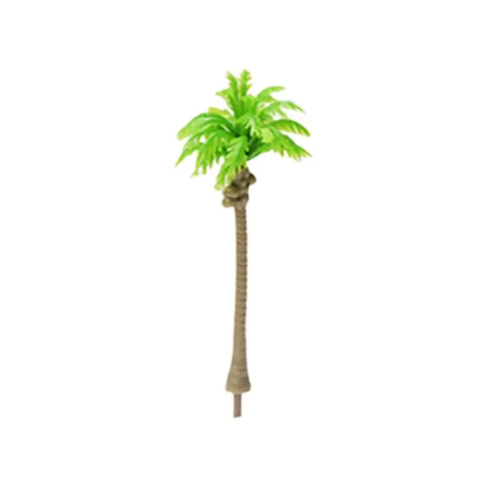 5Pcs Plastic Palm Tree Model Artificial Craft Coconut Palm Tree Miniature Stereoscopic Coconut Palm Ornaments Desktop Decoration