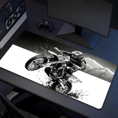 Motorcross Adventure Xl Gaming Mouse Pad Nonslip Rubber Base Stitched Edge Waterproof Desk Mat For Pc Laptop Gamer Office Computer Accessories C927467
