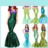 Fantasia de Sereia Encantadora para Mulheres Cosplay Para Festas Românticas de Fantasia de Sereia Marinha