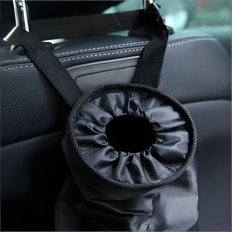 Car Trash Bags, Universal Car Trash Bags, Rear Seat Headrest Trash Cans, Seat Back Storage Hanging Bags чёрный