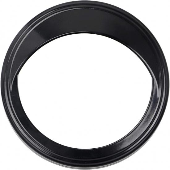 Schwarzer Tachometerrahmen Verchromter Zierring Visierabdeckung mit 5" Tachometer für Harley Dyna Softail Touring