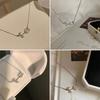 Women and Jewelry Wedding Banquet Party Couple Delicate Microinlaid Tulip Necklace High Sense Collar Chain Fashion Neckchain