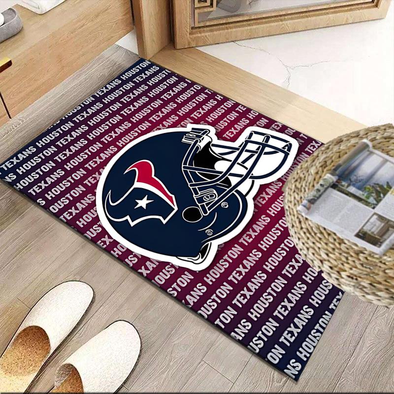 Basketball Texans Logo Carpet, Kitchen Rugs, Yoga Mat, Non-Slip Mats, Rug for Bathroom, Living Room Bedroom, Camping Rugs Christmas Gift