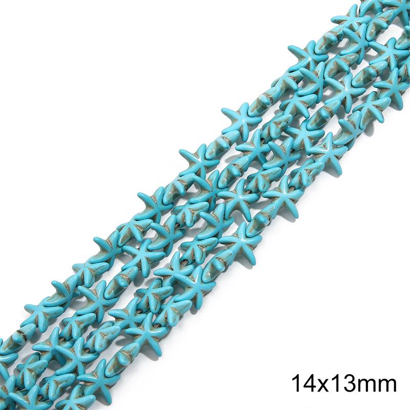 Synthetic Blue Turquoise Round Loose Beads for DIY Jewelry Accessories - Bracelets, Necklaces, Pendants