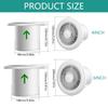 Wall Exhaust Fan Adjustable Duct Fan Low Noise Ventilation Fan Wall Mounted Attic Pipe Ventilation Extractor Enduring