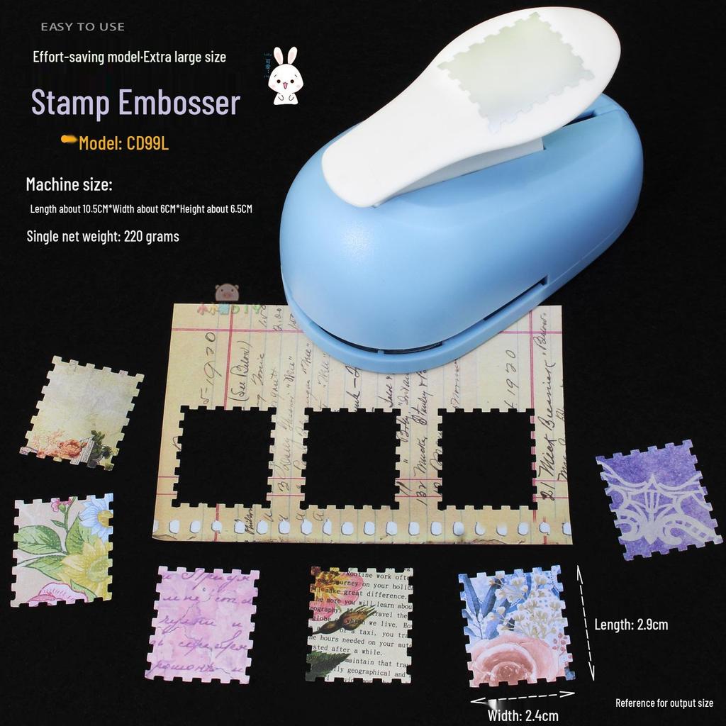 Effortless Stamp & Flower Punch Embosser for DIY Scrapbooking and Photo Frames