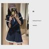 European Spring 2023 Women's Casual Sports Two-Piece Suit with Wide-Leg Shorts