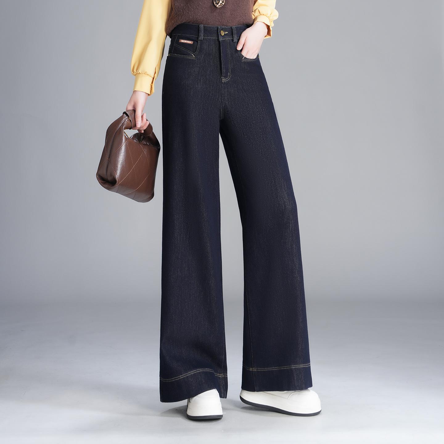 

Women s High Waist Wide Leg Jeans - 2026 Spring/Winter Versatile Slimming Straight Leg Pants 2XL /30 (125-135 lbs)