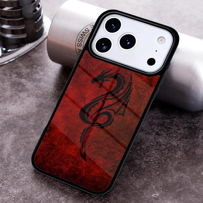 Red Dragon Soft Phone Case for iPhone 17 16 15 Pro Max Air 14 13 12 11 Plus Shockproof Capa Cover