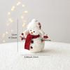 Foam Cloth Snowman Tabletop Figurine Christmas Table Decoration Ornament for Home Bedroom Bar Room Aesthetic Decor