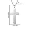 Personalized Three-dimensional Cross Necklace, European and American Fashion Trend Temperament Stainless Steel Pendant Jewelry