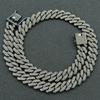 Collana a catena Cuban Link per uomo donna micro pavé in pietra CZ colore oro rosa gioielli hip hop