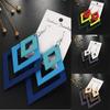 Creative Multilayer Irregular Dangle Hook Retro Wood Women Earrings Jewelry Gift