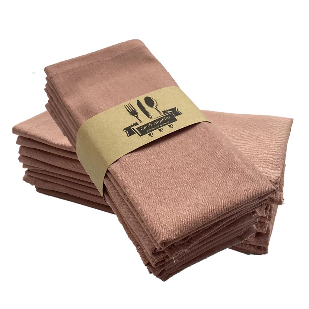 Solid Color Sub-cotton Placemat Linen Fabric Table Placemat Linen Tableware Mat Wedding Festival Party Table Decorations