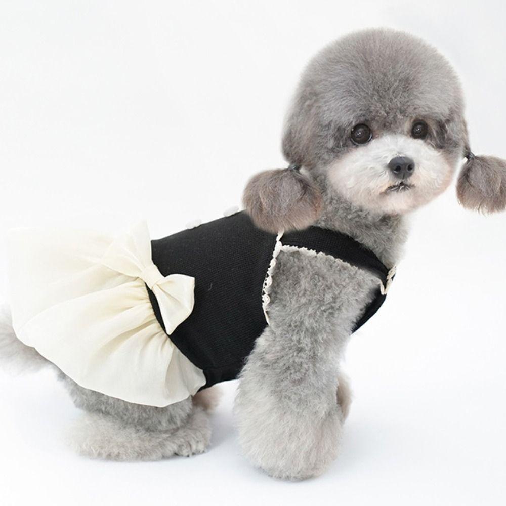 Soft Pet Princess Dresses Breathable Dog Vest Comfortable Cat Suspender Skirt  Kittens