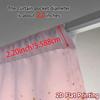2pcs, 2D FLAT PRINTING Curtains (Without Rod) Golden Sprinkle Chic Curtain Chic Semi-Sheer Curtains Outdoor Decorations