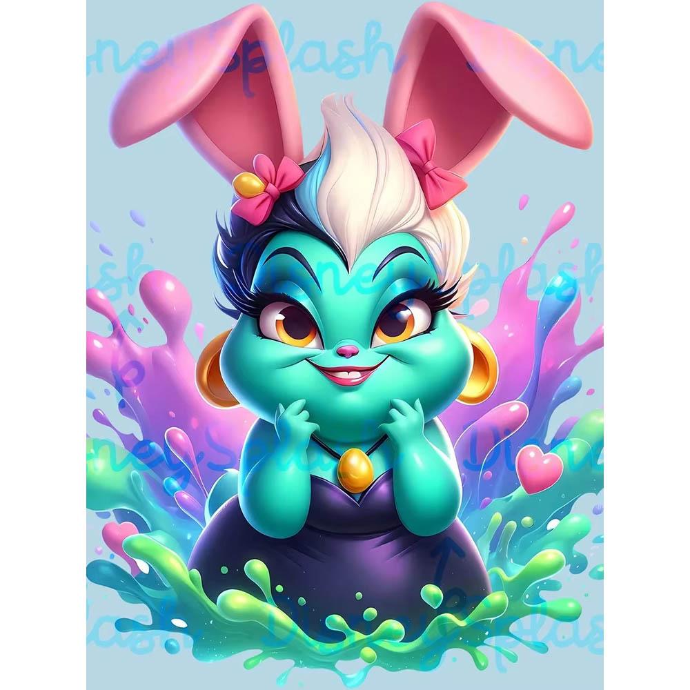 Rabbit Ear Eevee Frozen Anna Elsa Diamond Painting New Full Diamond Cute Girly Style Handmade DIY Diamond Embroidery Material Pack