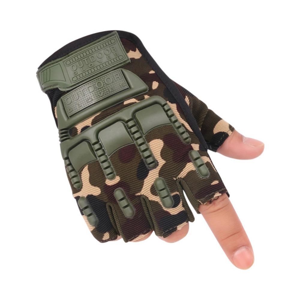 New Men's and Women's Outdoor Riding Fitness Half-finger Gloves Breathable Training Motorcycle Field Mountaineering Tactical Gloves
