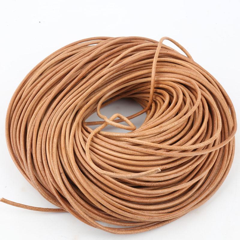 Round Leather Rope, Circular Ring Cutting, Hanging Rope, DIY Handmade Jewelry, Jewelry Accessories, Leather Weaving, Genuine Lea