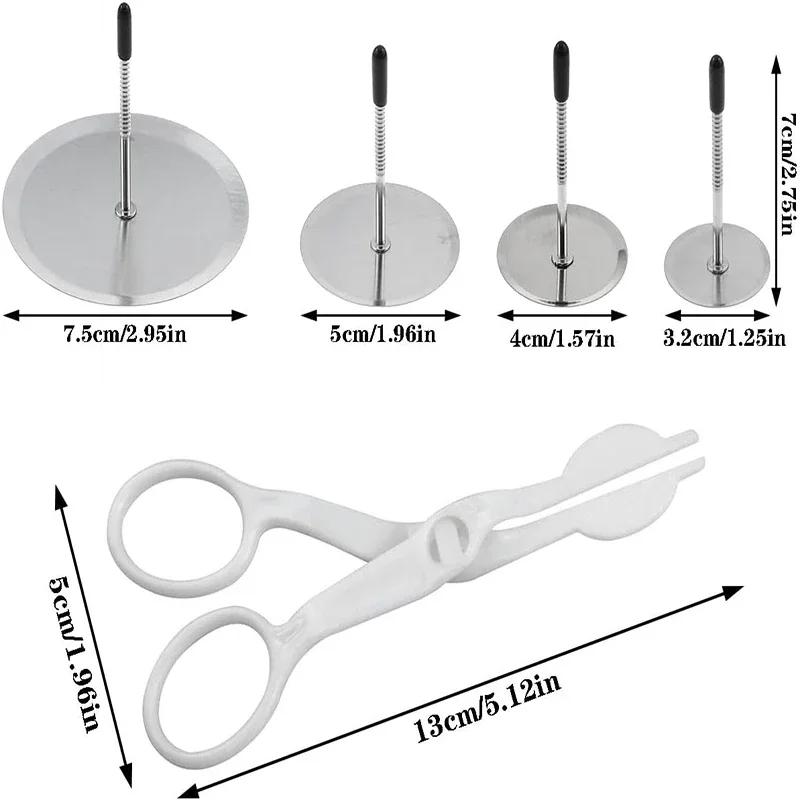 5Pcs Cake Flower Nail and Flower Lifters Cake Decorating Tool Cake Flower Nail Lifters Kit Icing Flowers Decoration Baking Tool