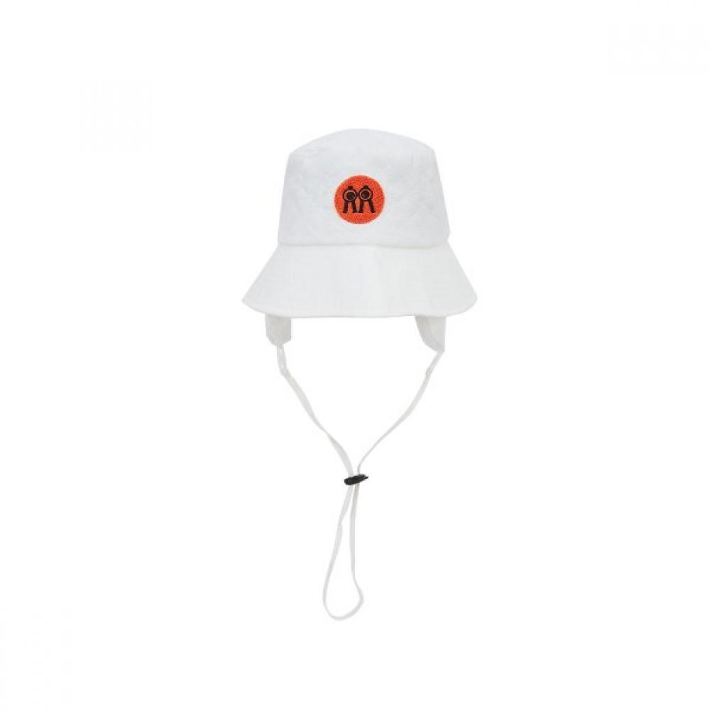 Rolling Rollie Ear Flap Diamond Bucket Hat Cream FREE(58CM)