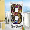 Kobe Personalized Text Beach Towel Super Soft Absorbent Ideal For Travel Outdoor Swim Pool Yoga Surf Camping Hiking Gym Gift Holiday