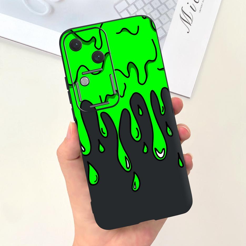 For Vivo V30 Pro Case V2319 Cute Fashion Cartoon Back Cover 6.78'' Soft Silicone Phone Case For Vivo V30 V 30 Pro VivoV30 Bumper