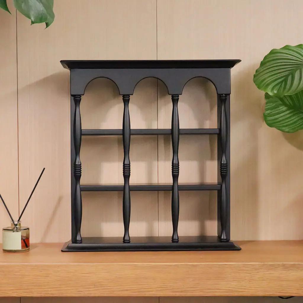 

Винтажный подстаканник из цельного дерева, полка для хранения чашек во французском стиле, настенная стойка ручной работы, держатели для хранения, стеллажи