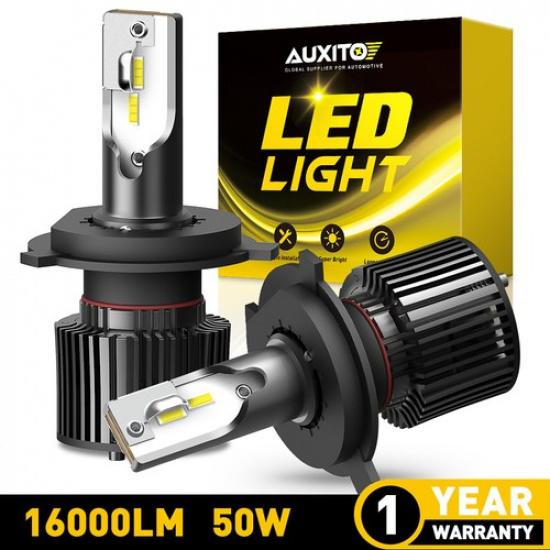 H4 LED 9003 Headlights High Low Beam Bulb 100W 6500K Bright White Conversion Kit