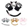 Kitten Cosplay Costume Cat Tail Ears Collar Paws Gloves Anime Lolita Gothic Set Anime Costumes Women