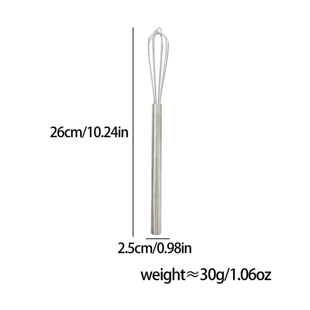 304 Stainless Steel Long Handle Egg Beater & Whipper