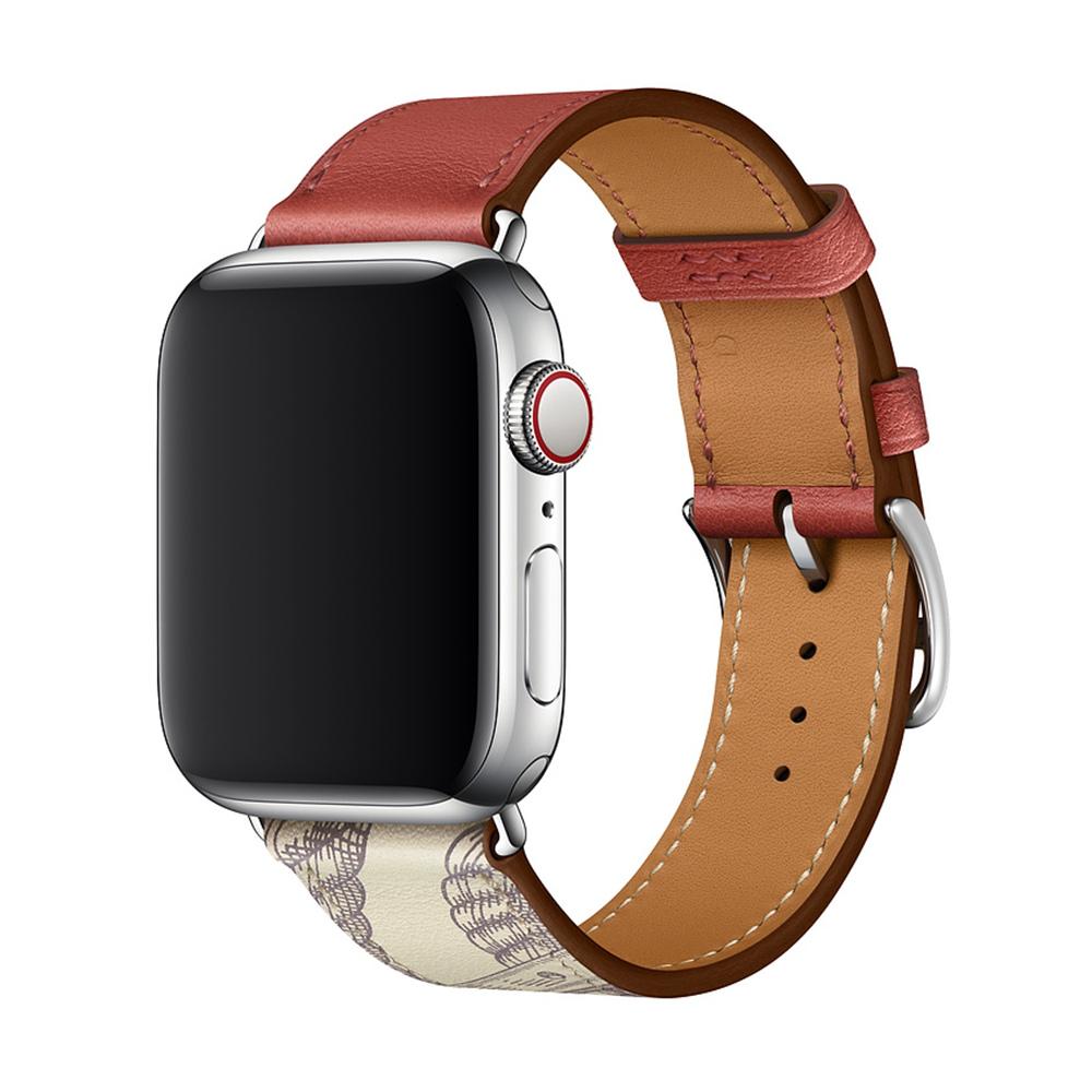 Leather Strap for Apple Watch Band 44mm 40mm 45mm 41mm 38mm 42mm Genuine Leather Single Tour Bracelet iWatch Series 5 4 3 6 Se 7