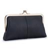 Premium Leather Long Clutch Wallet with Clasp - Large Capacity, Minimalist Design