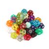 10PCS Polyhedron Acrylic D12 12Sided Dice For Classroom Math Educational Toys Learning Resources Board Games Accessories