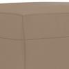 Vidaxl 3-Cz. Living Room Set with Cushions, Cappuccino, Eco-Leather