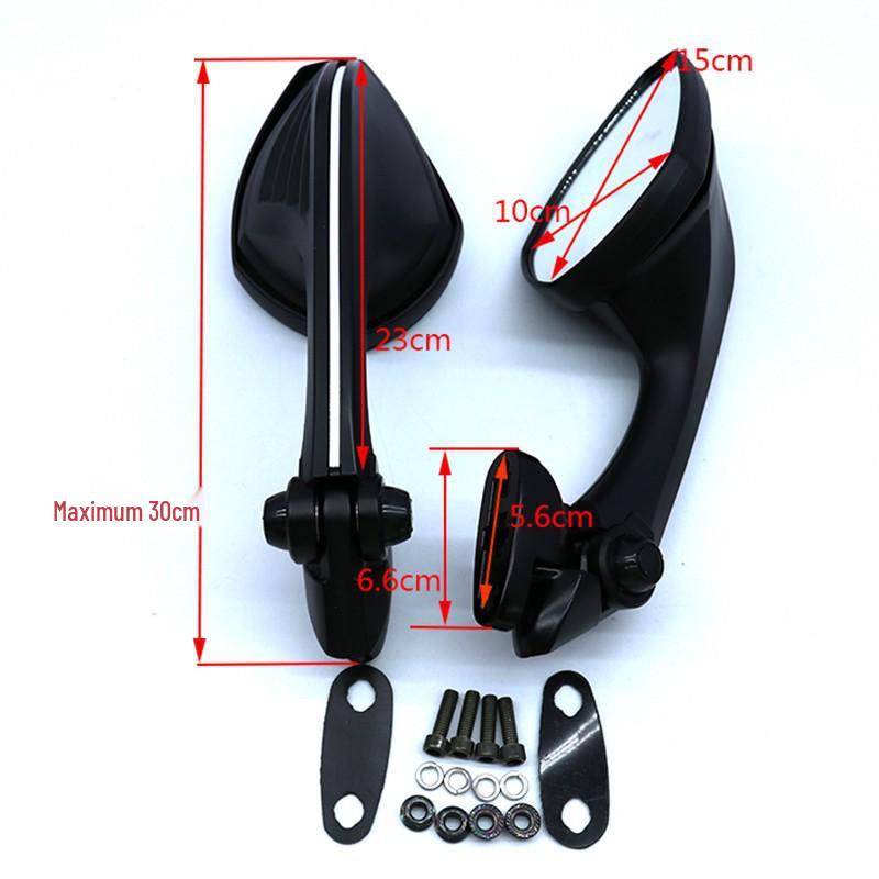 Backspegel för TMAX530, CBR400R, FZ1 Fazer och Ninja250-modeller