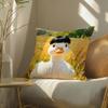 Funny And Surprising Duck Pattern Pillow Case Double-Sided Plush Sofa Cushion Covers Organic Breathable Invisible Zipper
