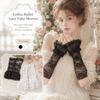 Universal Ruched Pleated Detachable Cuffs 3 Layers Ballet Style Fake Flared Sleeves Lolita Fingerless Gloves False Cuffs Cosplay