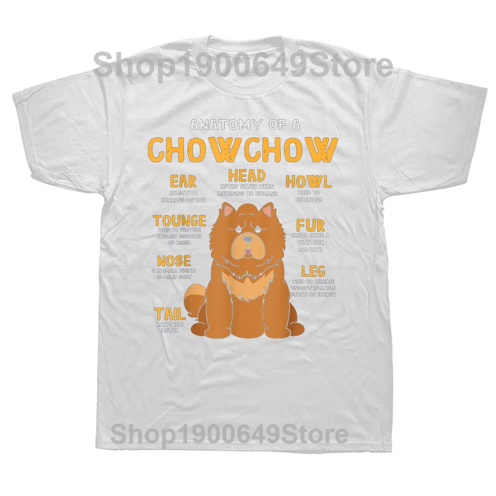 

Chow Chow Funny Anatomy of Mom Dad Dog T Shirts Graphic Cotton Streetwear Short Sleeve Birthday Gifts Summer Style Tshirt S
