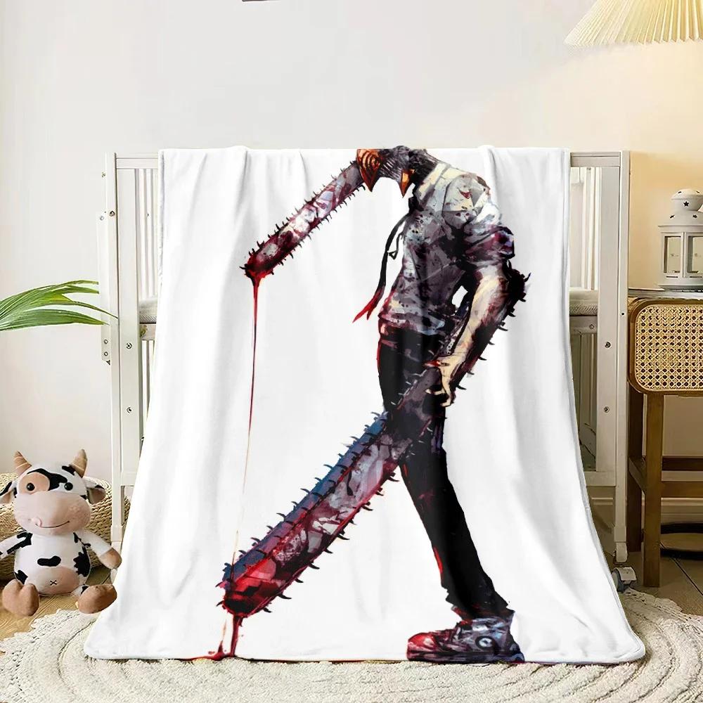 Chainsaw Man HD Print Blanket.Exquisite,Comfortable,soft,Nap,travel,work,living Room,bedroom,Chair,sofa,Picnics,Blankets,Gift