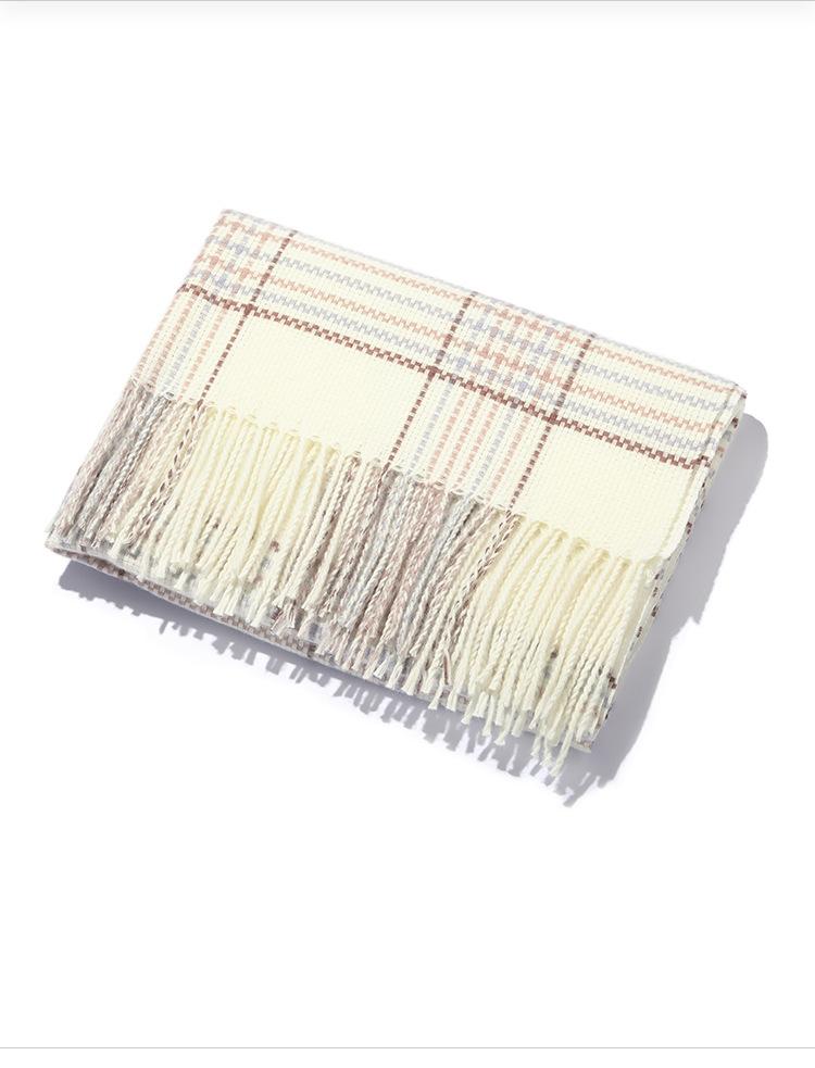 

Клетчатый шарф школьницы зимний новый атмосферный шарф теплая шаль защита шеи мода 200*50