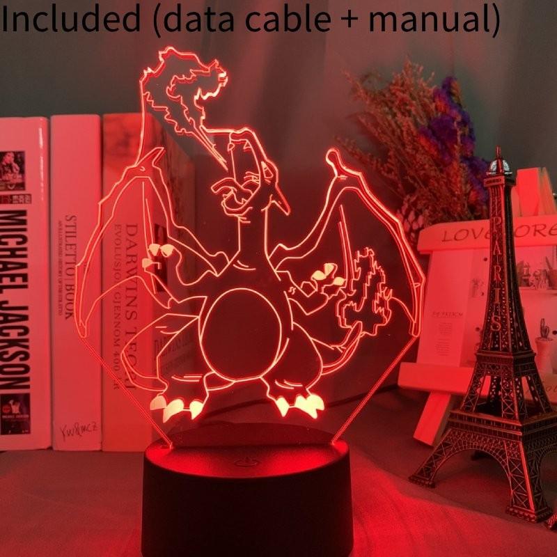 3d Characters Usb Night Light Touch Change Color Seven Colors Lamp Table