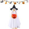 Halloween Goose Outfit Vibrant Halloween Ghost Porch Goose Outfit Halloween Goose Shirt Decor for Outdoor Patio Yard Lawn Decor