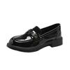 2025 New British style loafers Doudou shoes platform shoes one pedal women's shoes French single shoes Mary Jane small leather shoes