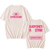 5 Seconds of Summer "Everyone's a Star!" Beige Cotton Unisex Casual Graphic Women And Men T-shirt