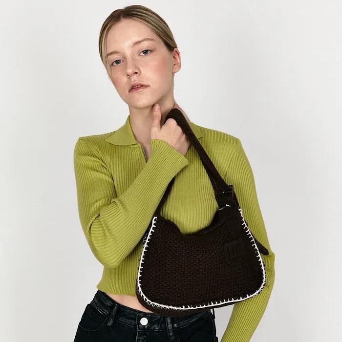 KNITTING BAG(BROWN)