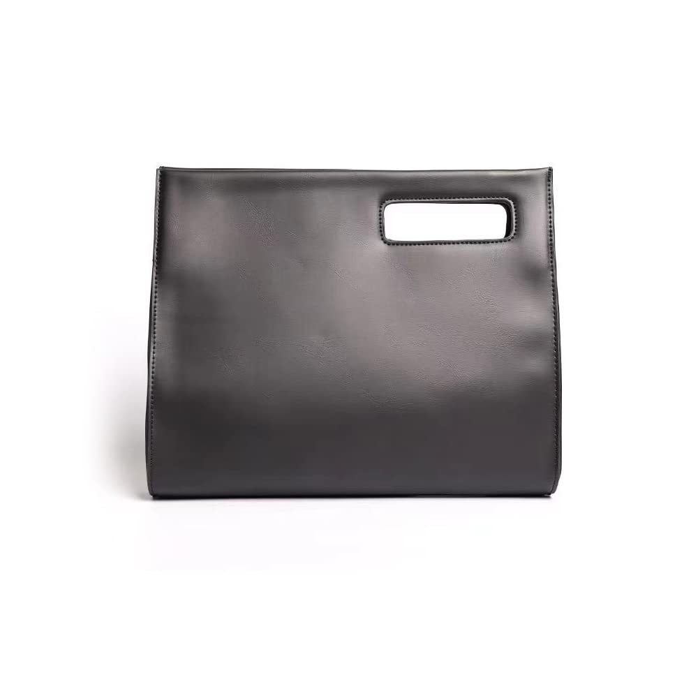 

Вторая сумка для мужчин и большая на плечо формата A4, можно хранить плечевой ремень, файл-конверт, деловой клатч, свадебная [Whatna] 2-way Женская, Сумка, Размер, Предметы, чёрный