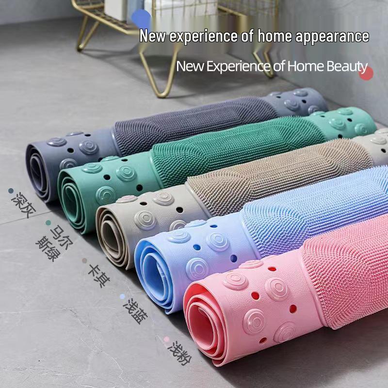 Non-Slip PVC Bathroom Mat with Suction Cups for Shower, Toilet, and Entrance