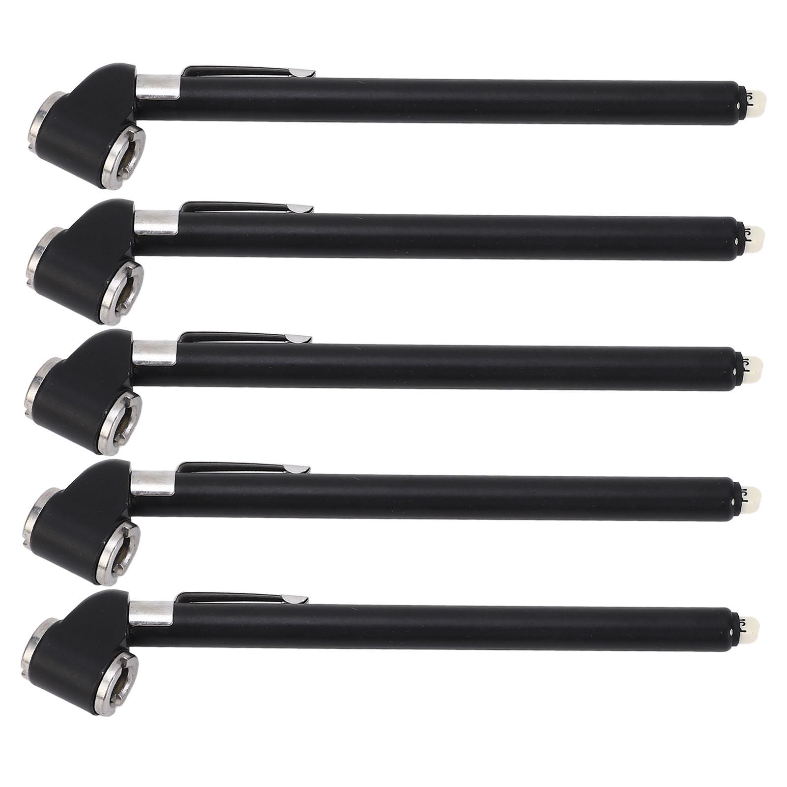 

5Pcs Tire Pressure Gauge Heavy Duty Dual Head Chucks Mechanical Auto Car Service Air Gage Stainless