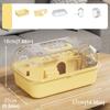 Double Deck Spacious Hamster Cage Portable Transparents Materials for Easy Monitoring Light Weight Construction